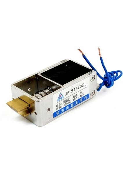 Roba JF-S1670DL Solenoid Kilit DC 12V DC 12V 2.4A 28W 40N Selenoid Elektrikli Manyetik Kapı Depo Kabin Kasa Kilidi 10mm Dil fırsatları