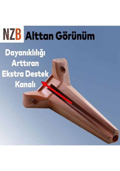 Lüks Mobilya Kanepe Sehpa Tv Ünitesi Koltuk Ayağı 18 cm Ahşap Desenli Kahverengi Baza Ayak modelleri