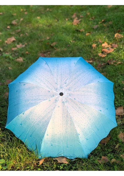 Eleven Market Rüzgarda Kırılmayan Su Damlacıklı Duman Rengi Kadın Şemsiye fırsatları