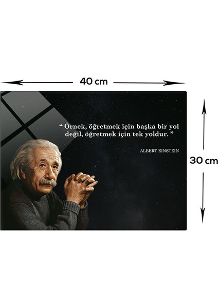 Einstein | Cam Tablo | Pratiğin Önemi |