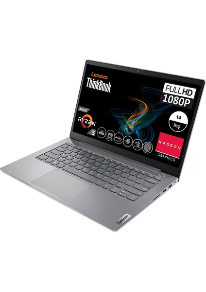 Thinkbook 14 G4 Amd Ryzen 5 5625U 24GB 512GB SSD 14" FHD Windows 11 Home Taşınabilir Bilgisayar 21DK0059TXH04+ Zetta Çanta