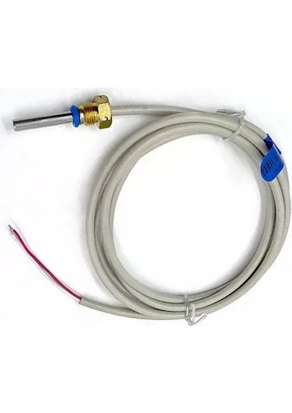 Roba PT1000 Sıcaklık Sensörü 0C/105C Çelik Isı Probu 1.5 Metre IP68 Su Geçirmez Isıtıcı Fırın Kazan