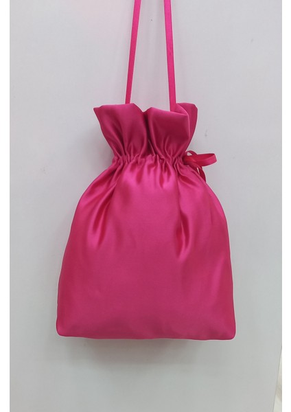 Fuşya Gelin Kına Takı Kesesi