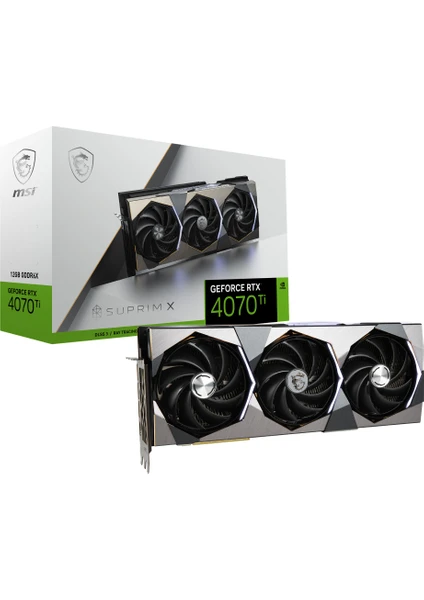 VGA GEFORCE RTX 4070 TI SUPRIM X RTX4070 TI 12GB GDDR6X 192B DX12 PCIE 4.0 X16 (3XDP 1XHDMI) EKRAN KARTI 