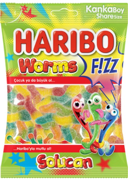 Fizz Worms 3 x 70 gr