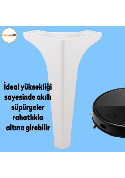Sedef Lüks Mobilya Kanepe Sehpa Tv Ünitesi Koltuk Ayağı 19 cm Beyaz Baza Ayakları modelleri