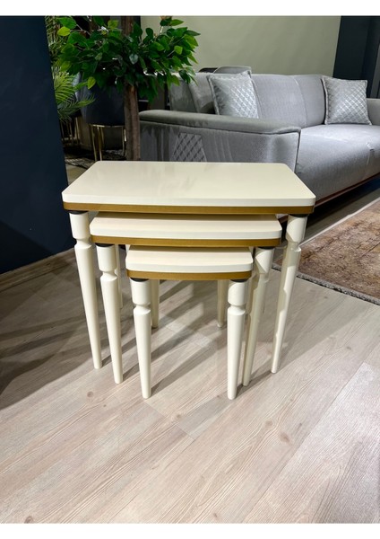 Kaya Home 3’lü Lüks Zigon Sehpa ( Lake Boya ) fiyatları