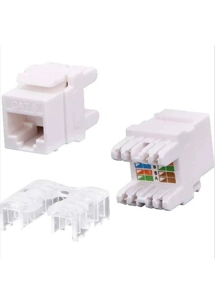 Cat6 Keystone Jack 180 Derece