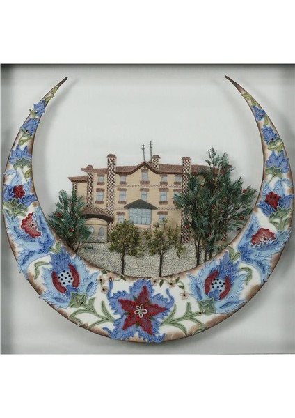 EL İŞÇİLİĞİ KAYSERİ AMERİKAN KOLEJİ İĞNE OYASI TABLO 73*70 cm - 5464 modelleri