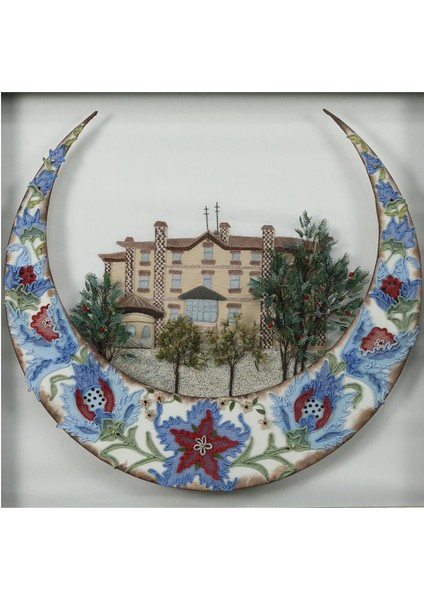 EL İŞÇİLİĞİ KAYSERİ AMERİKAN KOLEJİ İĞNE OYASI TABLO 73*70 cm - 5464 fırsatları