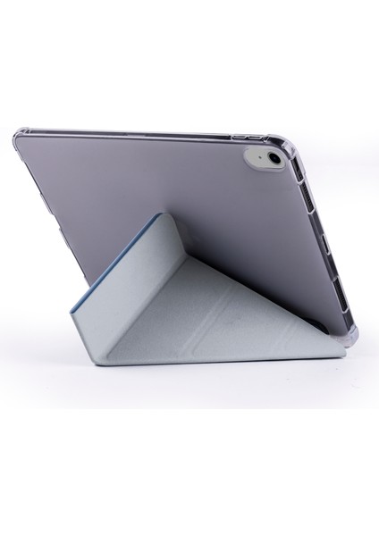 Apple iPad 10. Nesil 2022 10.9" Uyumlu Kılıf Tri Folding Smart Kalemlikli Kapaklı Uyku Modlu Kılıf