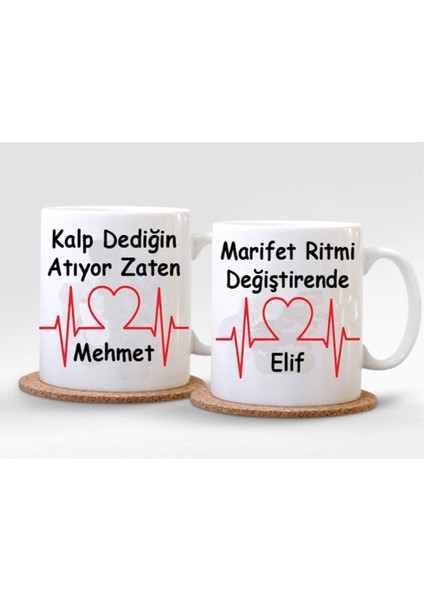Çift Sevgili Aşk Evli Kanka Ikili Kupa Bardak 2 Adet