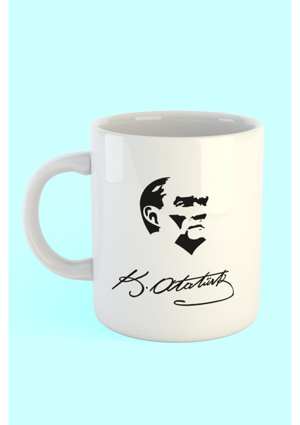 Atatürk Çizim Baskılı Kahve Kupası