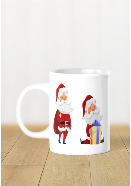 Hediyelik Yeniyıl Yılbaşı Noel Baba Baskılı Kupa Bardak fiyatları