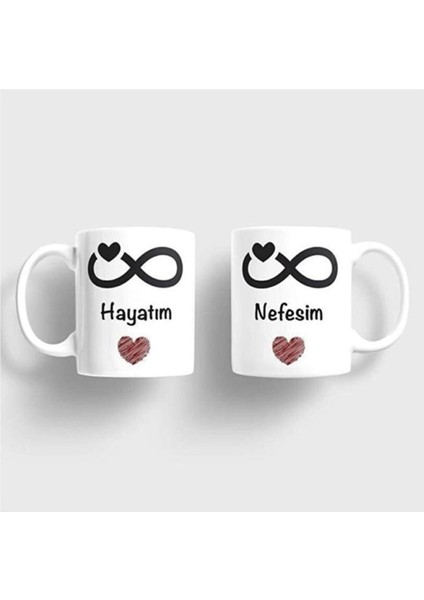 Hayatım- Nefesim Sevgili Çift Kupa Seti
