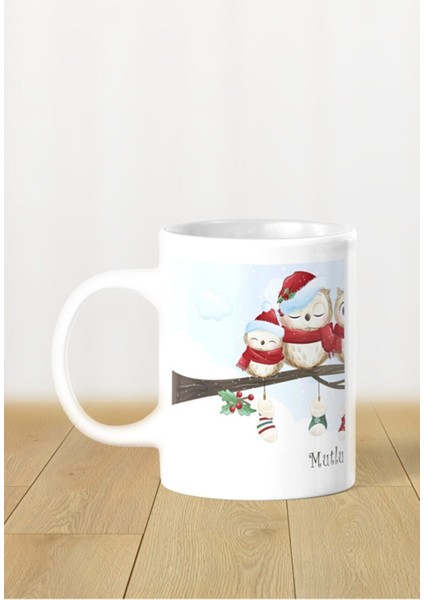 Hediyelik Yeniyıl Yılbaşı Noel Baba Baskılı Kupa Bardak