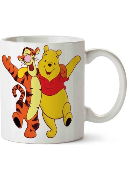 Winnie The Pooh Karakterler Porselen Kupa Bardak
