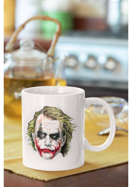 Joker Baskılı Porselen Kupa Bardak
