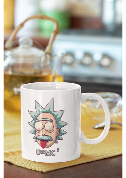 Einstein Rick Sanchez Baskılı Porselen Kupa Bardak