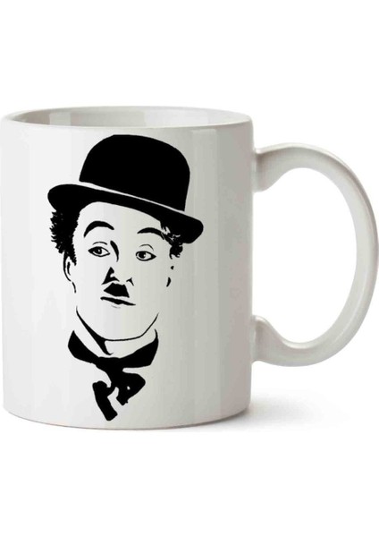 Charlie Chaplin Sessiz Sinema Porselen Kupa Bardak