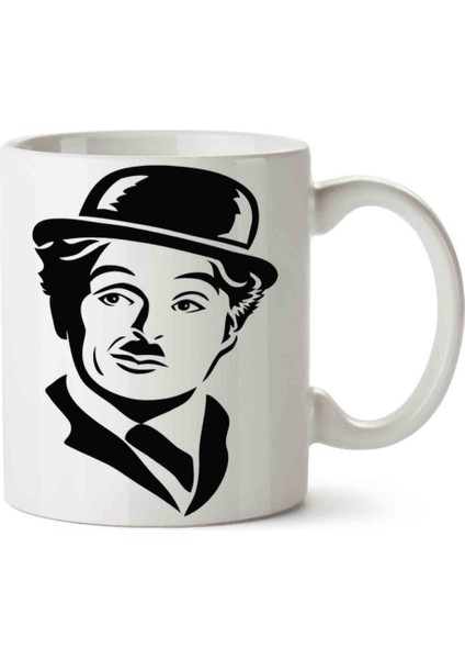 Charlie Chaplin Porselen Kupa Bardak
