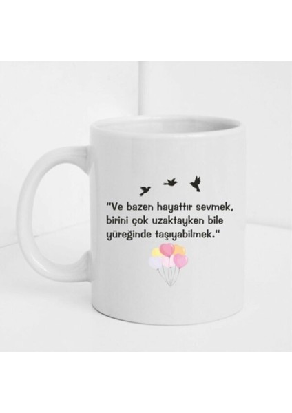 Duvar Yazılı Baskılı Kupa