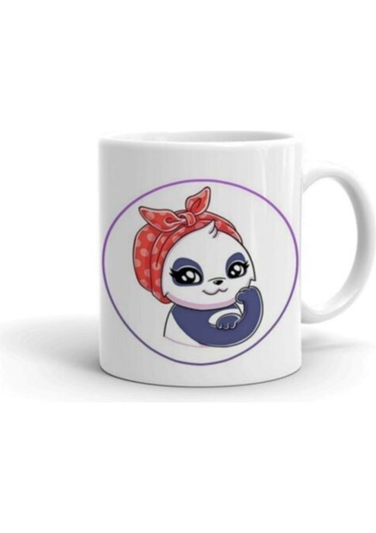 Panda We Can Do It Baskılı Kupa Bardak
