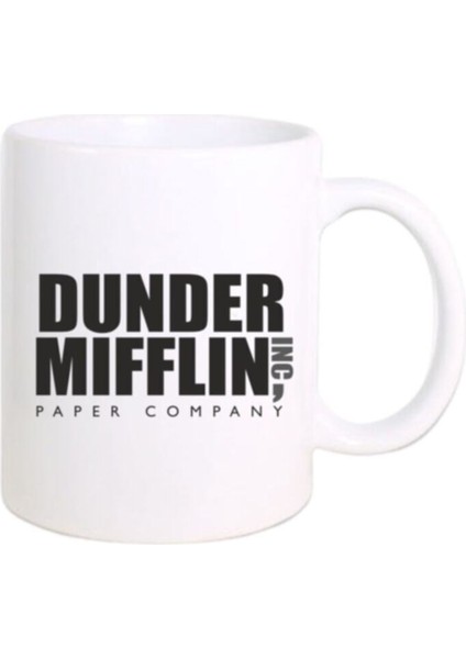 The Office Dizisi Dunder Mifflin Company Logo Baskılı Kupa Bardak