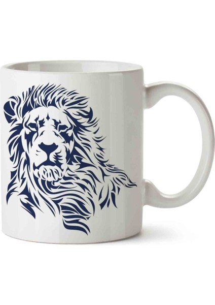 Aslan Lion Porselen Kupa Bardak