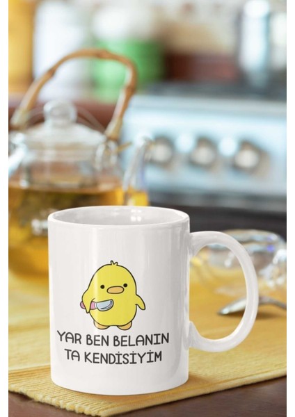 Katil Civciv Yar Ben Belanın Ta Kendisiyim - Baskılı Kupa Bardak