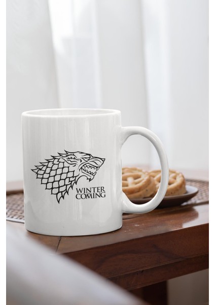 Game Of Thrones Baskılı Porselen Kupa Bardak