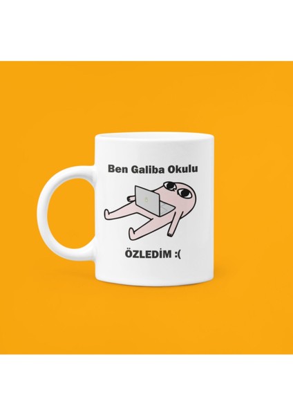 Ben Galiba Okulu Özledim Baskılı Seramik Kupa 330ML