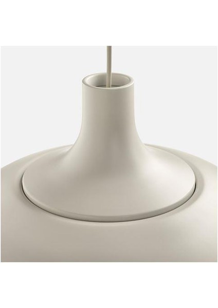 Sarkıt Lamba Alüminyum Bej Rengi Oval Lamba Sarkıt 38 cm modelleri
