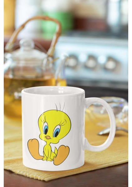 Tweety Baskılı Porselen Kupa Bardak
