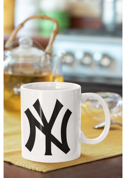 New York Yankees Baskılı Porselen Kupa Bardak