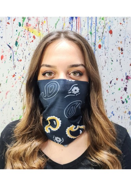 Renkli Desenli Bandana Buff Maske Saç Bandı PYTKBUFF122
