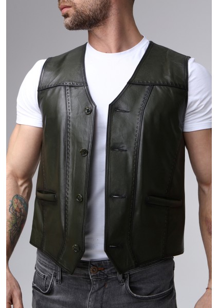 Erkek Hakiki Deri Yelek fiyatları