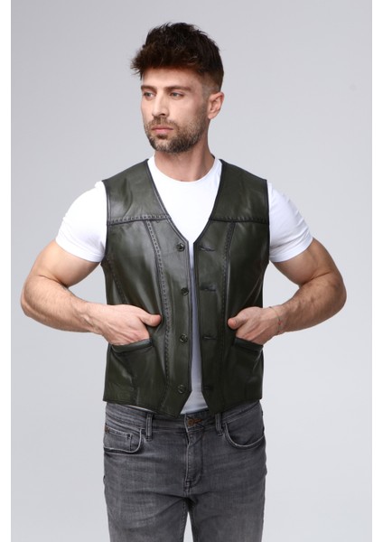 Erkek Hakiki Deri Yelek indirimleri