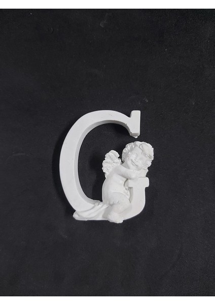 Polyester Harf Melekli -G- 8 x 6,5 cm P394