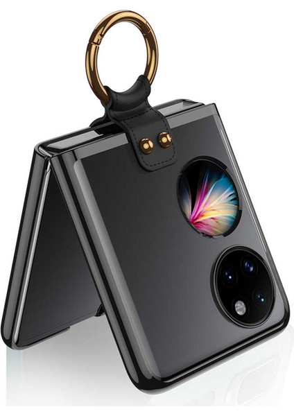 Huawei P50 Pocket Kılıf Kenarı Renkli Standlı Yüzüklü Kıpta Kapak fiyatları