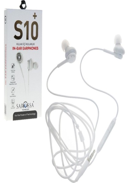 S10 Kulaklık Beyaz - Premium Series