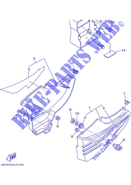 Ybr 125 Sol Yan Kapak Gri