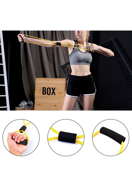 8 Şeklinde Direnç Bandı Yoga Plates ve Vücut Geliştirme Egzersiz Bandı fiyatları