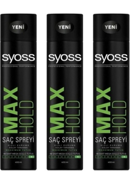 Max Hold Sprey X3 Max Hold Sprey X3 Syoss Max Hold
