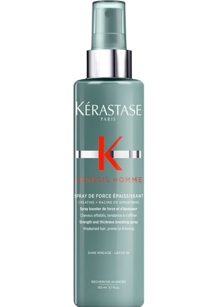 Genesis Homme Yoğunlaştırıcı Saç Spreyi 150ML