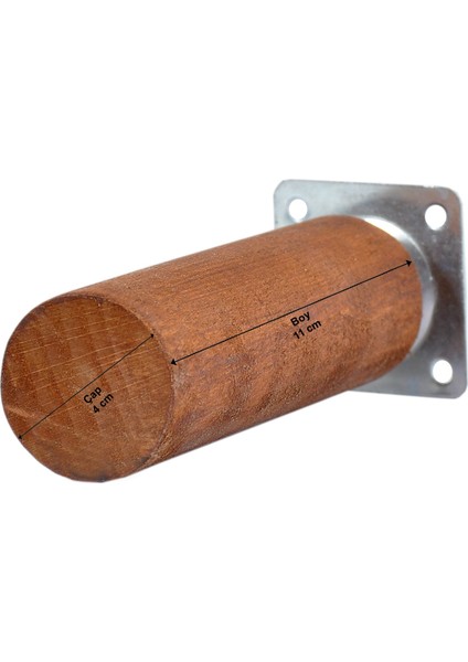 Ahşap Ağaç Mobilya Ünite Baza Koltuk Kanepe Ayağı Boy 11 cm Çap 4 cm Yuvarlak