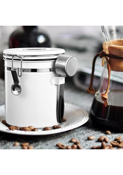 Kahve Çekirdekleri Için Portatif Hava Geçirmez Mühürlü Kutu Şeker Ofisi 1500ML (Yurt Dışından)