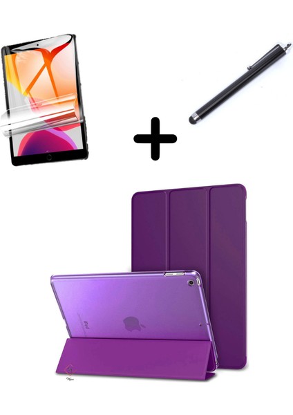 iPad Mini 1 2 3 Kılıf Set Pu Deri Smart Tablet Kilifi Ekran Koruyucu + Kalem