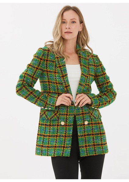 Yeşil Kadın Vatkalı Ceket 22KSL1130 modelleri