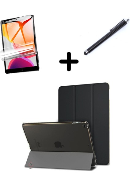 Apple iPad Air 3 / Pro 10.5" Kılıf Set Pu Deri Smart Tablet Kilifi Ekran Koruyucu + Kalem